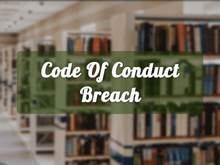 Breach of conduct statement